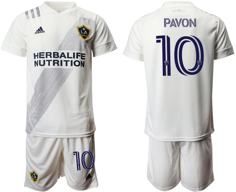 Men 2020-2021 club Los Angeles Galaxy home #10 white Soccer Jerseys